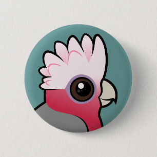 Badge Rond 5 Cm Birdorable Galah