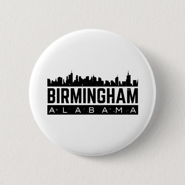Badge Rond 5 Cm Birmingham Alabama (Devant)