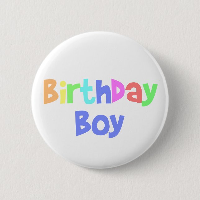 Badge Rond 5 Cm Birthday Boy (Devant)