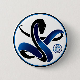 Badge Rond 5 Cm Biscione Nerazzurro Inter (épingle de serpent)