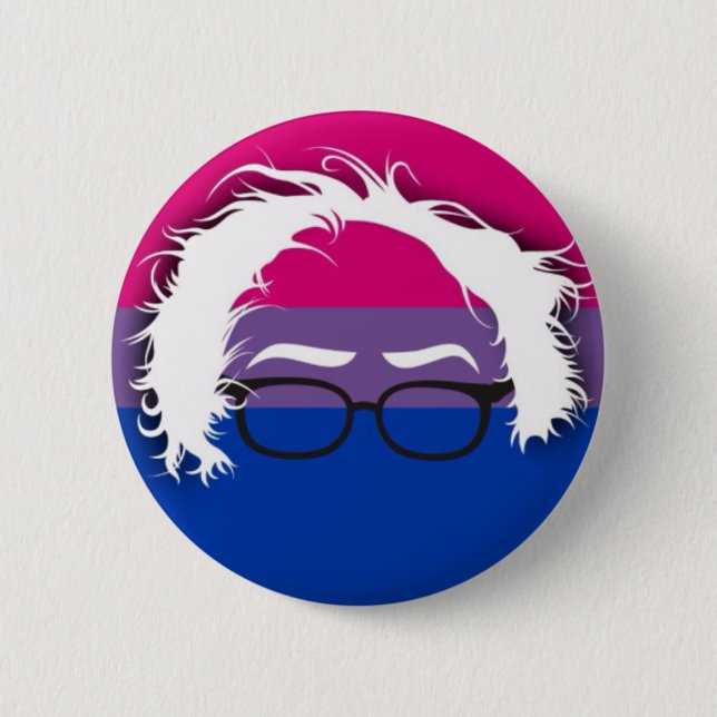 Badge Rond 5 Cm Bisexuals pour des ponceuses de Bernie (Devant)