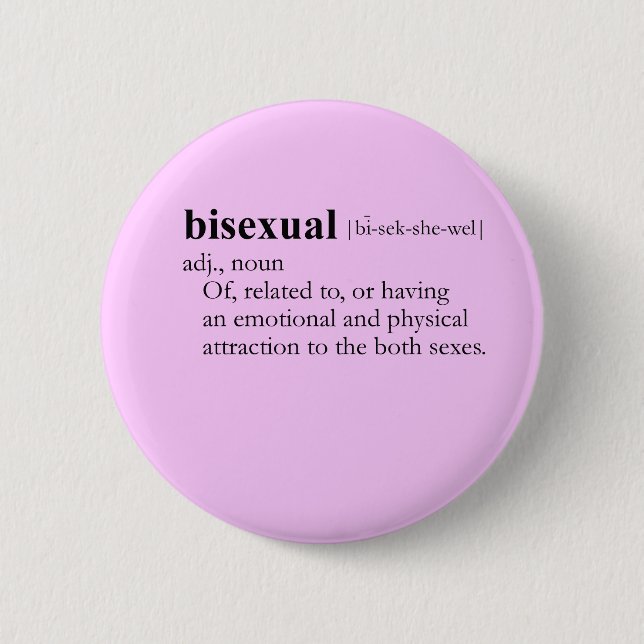 Badge Rond 5 Cm BISEXUEL (définition) (Devant)