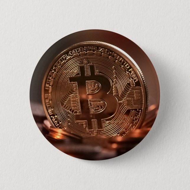 Badge Rond 5 Cm Bitcoin (Devant)