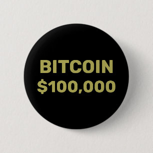 Badge Rond 5 Cm Bitcoin 100000 Célébration