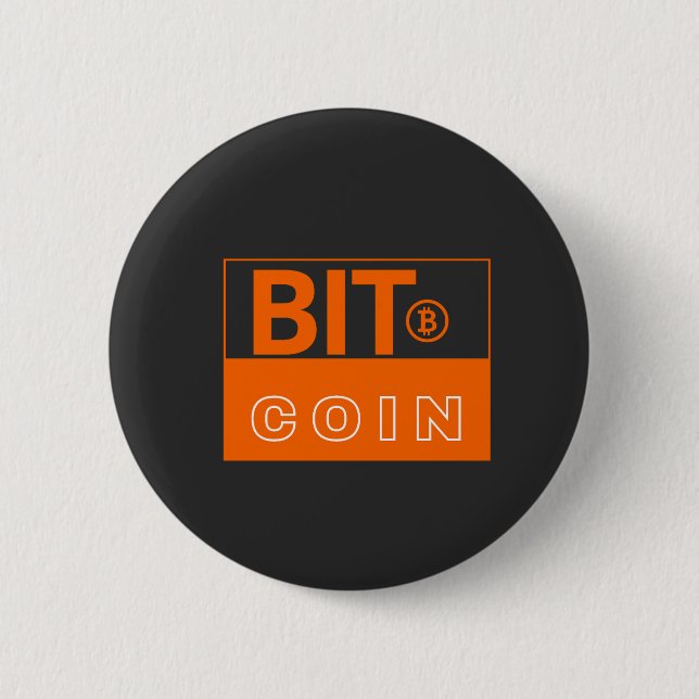 Badge Rond 5 Cm Bitcoin visuel (Devant)