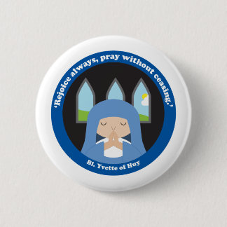 Badge Rond 5 Cm Bl. Yvette de Huy
