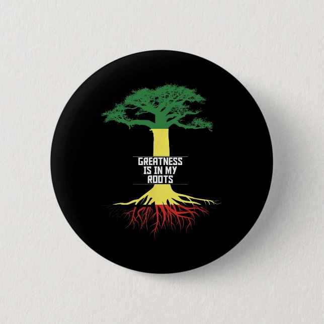Badge Rond 5 Cm Black History Month Pride African American History (Devant)
