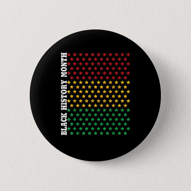Badge Rond 5 Cm Black History Month Toxine d'Afrique (Devant)
