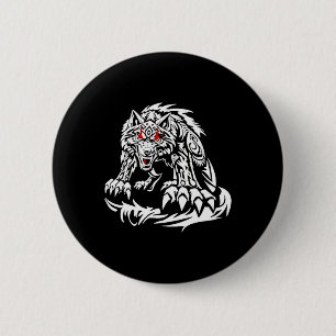 Badge Rond 5 Cm Black Jacob Fatu Wolf