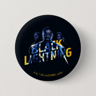 Badge Rond 5 Cm Black Lightning Heroes