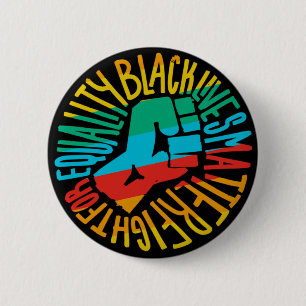 Badge Rond 5 Cm black lives matter x lgbt pride flag Equality 2020