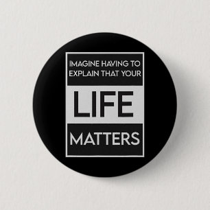 Badge Rond 5 Cm Black Lives Problem Blm Resist - Engagez-Vous Dans