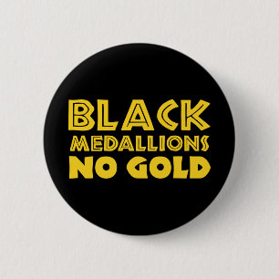 BADGE ROND 5 CM BLACK MEDALLIONS NO GOLD