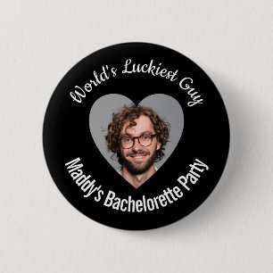 Badge Rond 5 Cm Black Pin de la soirée Guy Bachelorette le plus ch