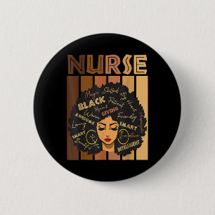 Badge Rond 5 Cm Black Woman Magic Afro Melanin Queen Histoire noir