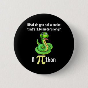 Badge Rond 5 Cm Blagues drôles de Pi Day Pithon Prof de maths Femm