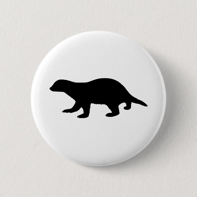 Badge Rond 5 Cm Blaireau (Devant)