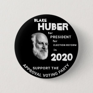 Badge Rond 5 Cm Blake Huber Président 2020