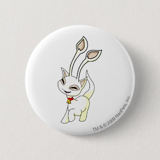 Badge Rond 5 Cm Blanc d'Aisha
