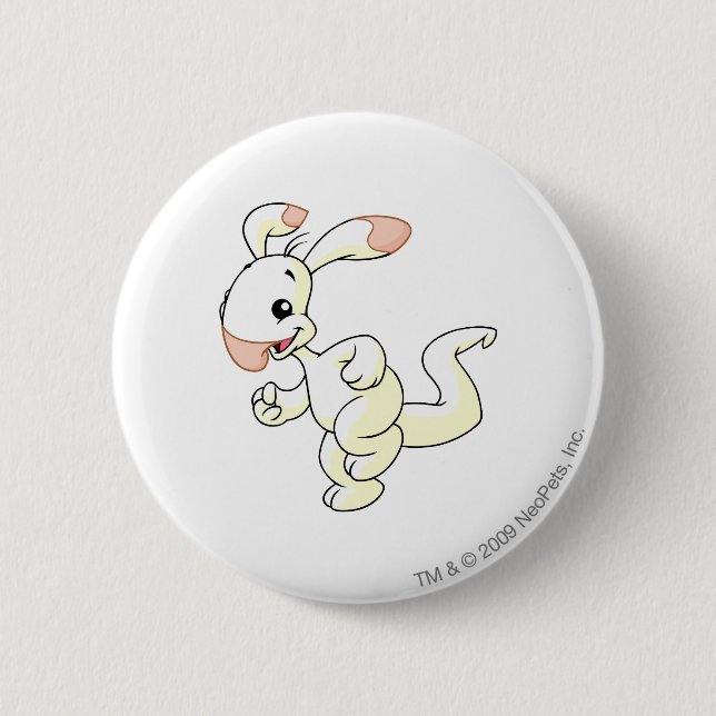 Badge Rond 5 Cm Blanc de Blumaroo (Devant)