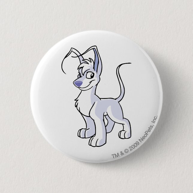 Badge Rond 5 Cm Blanc de Gelert (Devant)
