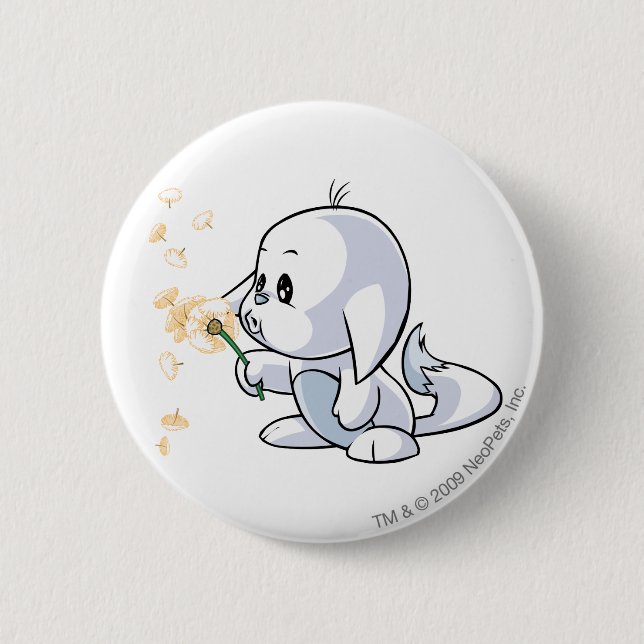 Badge Rond 5 Cm Blanc de Kacheek (Devant)