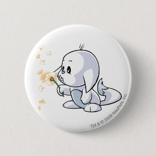 Badge Rond 5 Cm Blanc de Kacheek