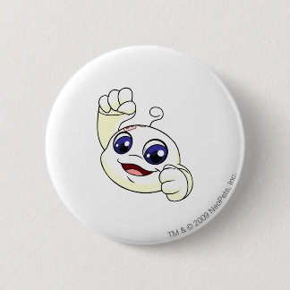 Badge Rond 5 Cm Blanc de Kiko