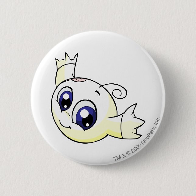 Badge Rond 5 Cm Blanc de Kiko (Devant)