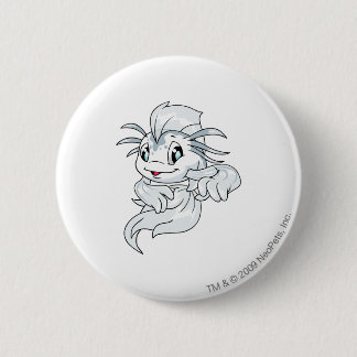 Badge Rond 5 Cm Blanc de Koi