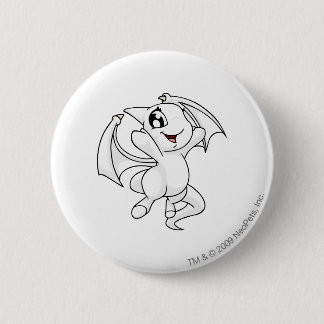 Badge Rond 5 Cm Blanc de Shoyru