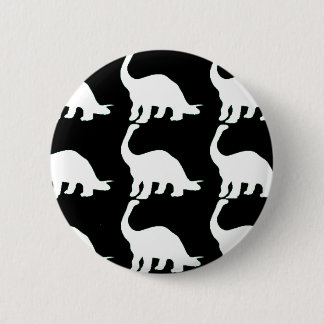 Badge Rond 5 Cm Blanc noir Dinos de n