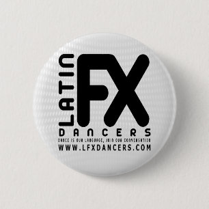 Badge Rond 5 Cm Blanc officiel de bouton de LFX