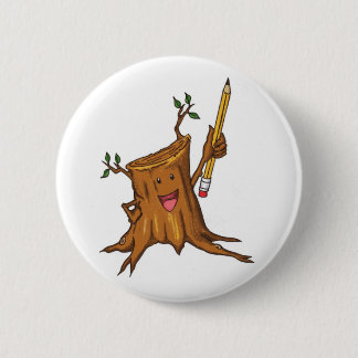 Badge Rond 5 Cm Blanc (standard) courtaud de bouton