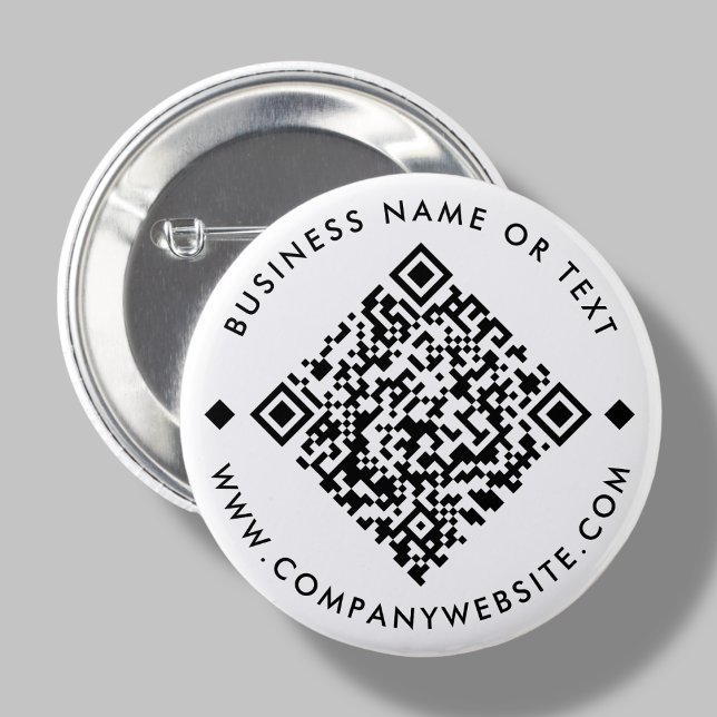 Badge Rond 5 Cm BLANCHE | Bouton Code QR professionnel personnalis (Créateur téléchargé)