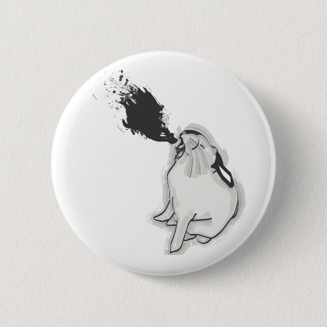 BADGE ROND 5 CM BLARGH ! (Devant)
