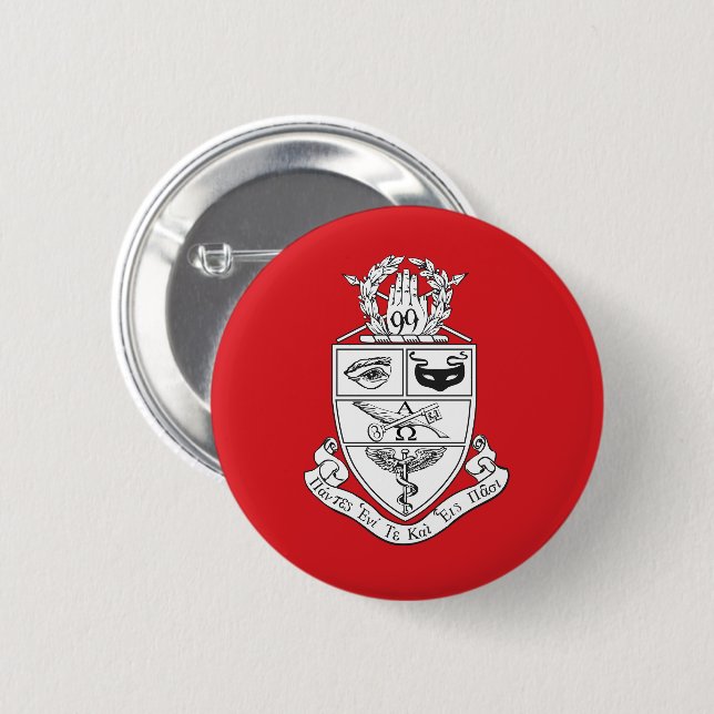 Badge Rond 5 Cm Blason de Kappa Psi (Devant & derrière)