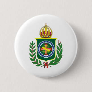 Badge Rond 5 Cm Blason Empire du Brésil