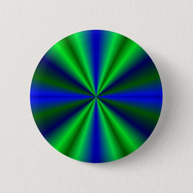 Badge Rond 5 Cm blau grün Regenbogen (Devant)