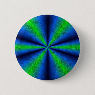 Badge Rond 5 Cm blau grün Regenbogen à Elefantenhaut leder Optik
