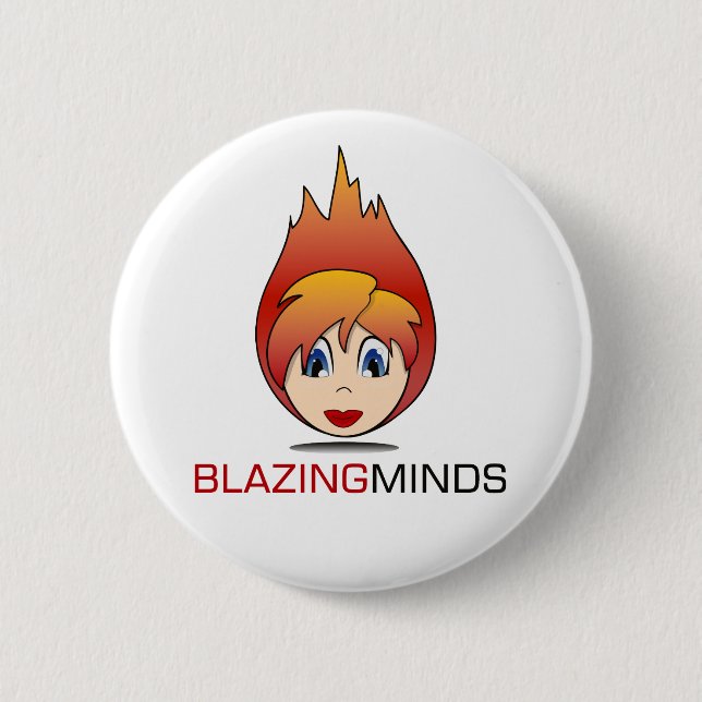 Badge Rond 5 Cm Blazing Badges! (Devant)