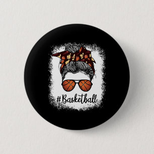 Badge Rond 5 Cm Bleached Life Bysketbyll Maman Leopard Messy Bun G