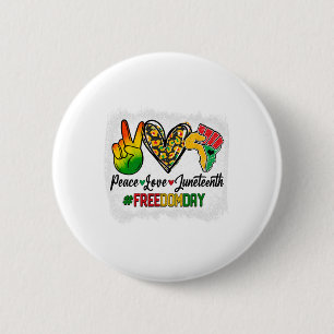 Badge Rond 5 Cm Bleached Peace Love Junet1865 Freedom Day Af