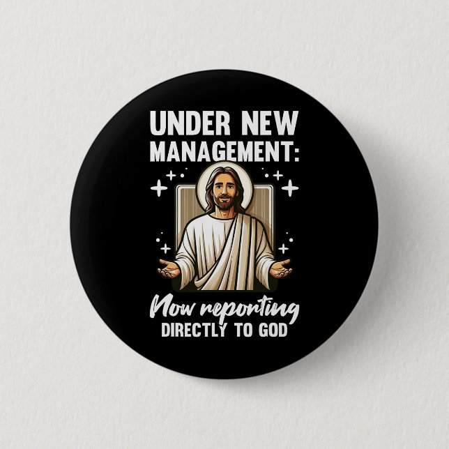 Badge Rond 5 Cm Blessed Baptism Religious Christian Under New Mana (Devant)
