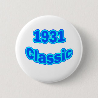 Badge Rond 5 Cm Bleu 1931 classique
