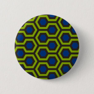 Badge Rond 5 Cm Bleu brillant