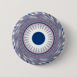 Badge Rond 5 Cm Bleu chic