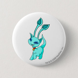 Badge Rond 5 Cm Bleu d'Aisha