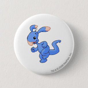 Badge Rond 5 Cm Bleu de Blumaroo