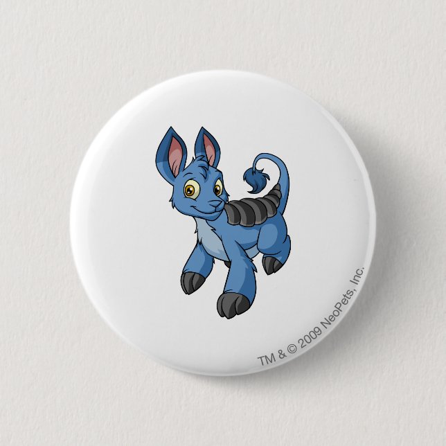Badge Rond 5 Cm Bleu de Bori (Devant)